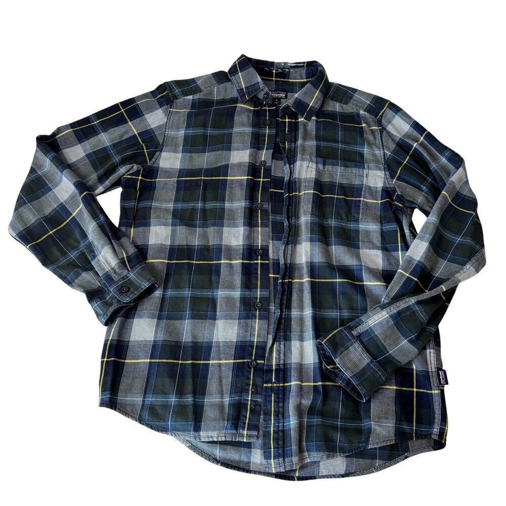 Patagonia Men's Long Sleeved Bluffside Plaid Button Down Shirt Size Medium - Picture 1 of 4